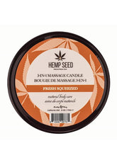 Earthly Body Hemp Seed 3 In 1 Massage Candle - Fresh Squeezed 6oz